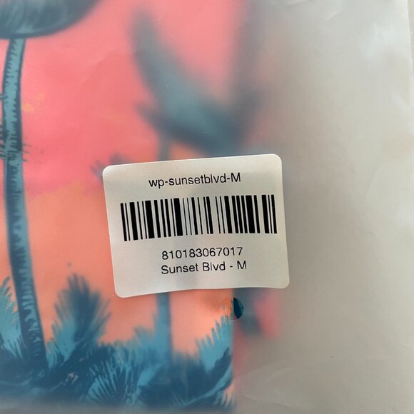 Sunday Swagger Sunset Blvd Women's Sleeveless Polo | Size M | Sunset Orange - Picture 5 of 6